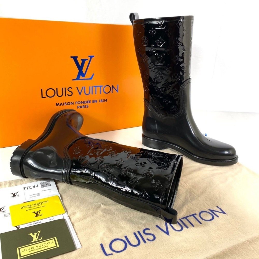 LOUİS VUİTTON DROPS FLAT HALF BOOTS %HAKİKİ DERİ