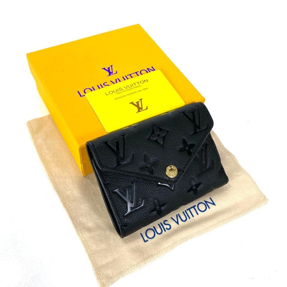 LOUIS VUİTTON VİCTORİNE WALLET EMPREİNTE  %100 HAKİKİ DERİ CÜZDAN  SİYAH