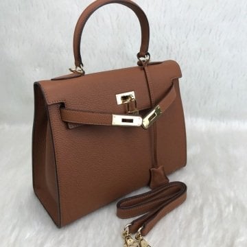 HERMES KELLY 25 LİK BAG %100 HAKİKİ DERİ TABA