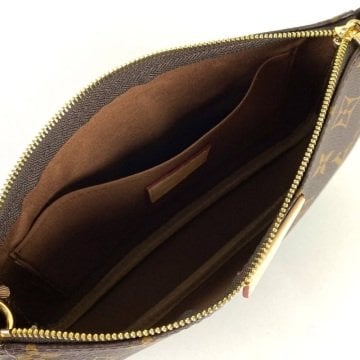 LOUİS VUİTTON MULTİ POCHETTE ACCESSOİRES %100 HAKIKI DERI MONOGRAM CANVAS HAKİ YEŞİL SAP
