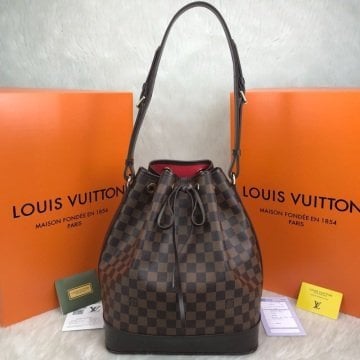 LOUIS VUITTON DAMİER CANVAS  NOE %100 VEJITAL DERI