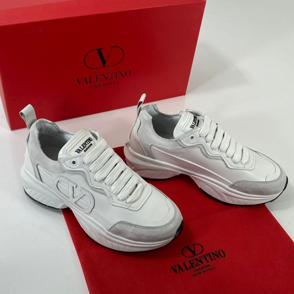 VALENTİNO VLOGO LOW-TOP PANELED SNEAKERS %HAKİKİ DERİ