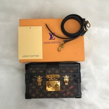 LOUIS VUITTON PETİTE MALLE HAKİKİ DERI