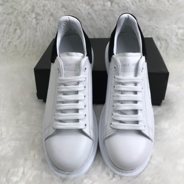ALEXANDER McQueen %HAKİKİ DERİ BAYAN SNEAKER BEYAZ SİYAH