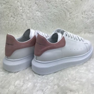 ALEXANDER McQueen %HAKİKİ DERİ BAYAN SNEAKER BEYAZ PUDRA PEMBE