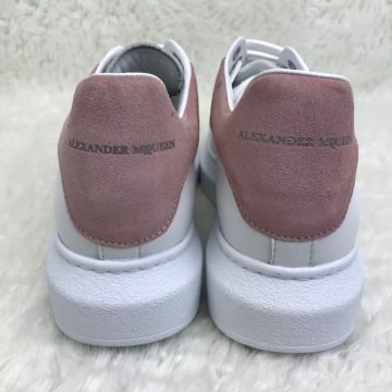 ALEXANDER McQueen %HAKİKİ DERİ BAYAN SNEAKER BEYAZ PUDRA PEMBE