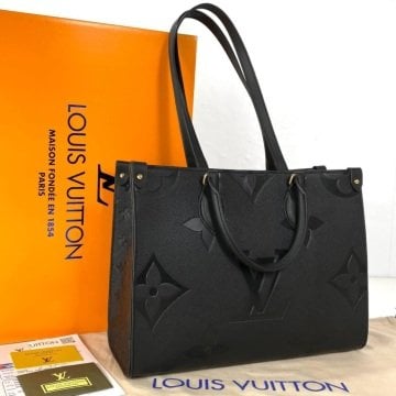 LOUİS VUİTTON ONTHEGO MM EMPREİNTE %100 HAKİKİ DERİ
