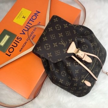 Louis Vuitton Montsouris sırt çantası hakiki vejital deri