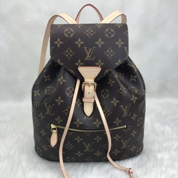 Louis Vuitton Montsouris sırt çantası hakiki vejital deri