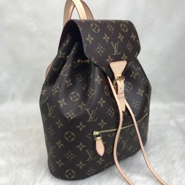 Louis Vuitton Montsouris sırt çantası hakiki vejital deri