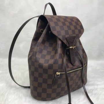 Louis Vuitton Montsouris sırt çantası hakiki vejital deri