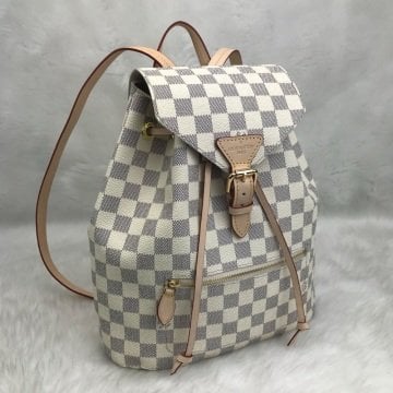 Louis Vuitton Montsouris sırt çantası hakiki vejital deri