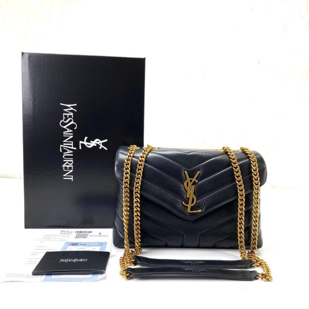 Yves Saint Laurent (YSL) LOU LOU SMALL %100 hakiki deri