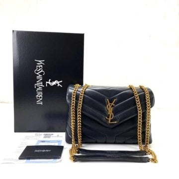 Yves Saint Laurent (YSL) LOU LOU SMALL %100 hakiki deri