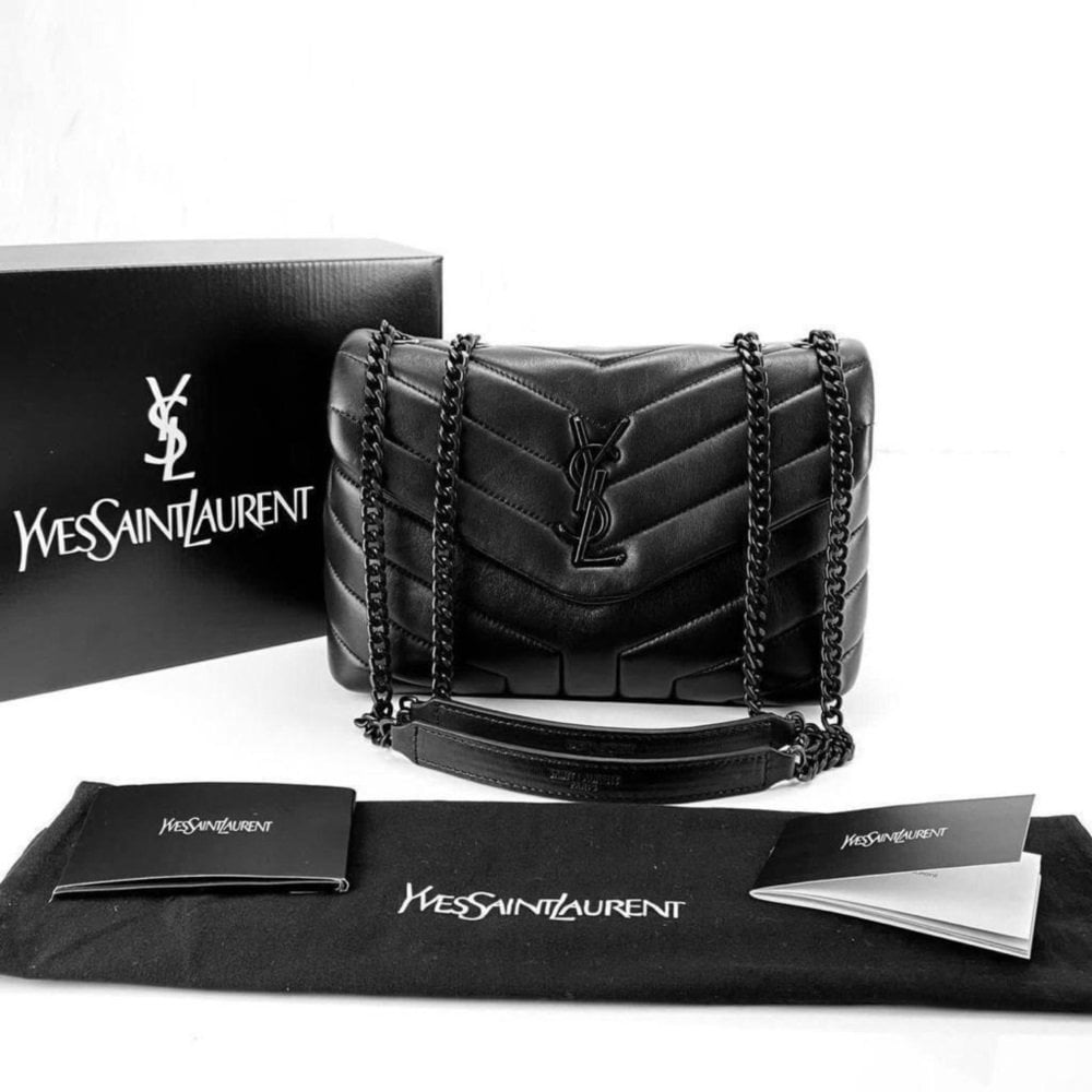 Yves Saint Laurent (YSL) LOU LOU SMALL %100 hakiki deri