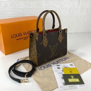 LLOUİS VUİTTON ONTHEGO%100 HAKIKI DERİ