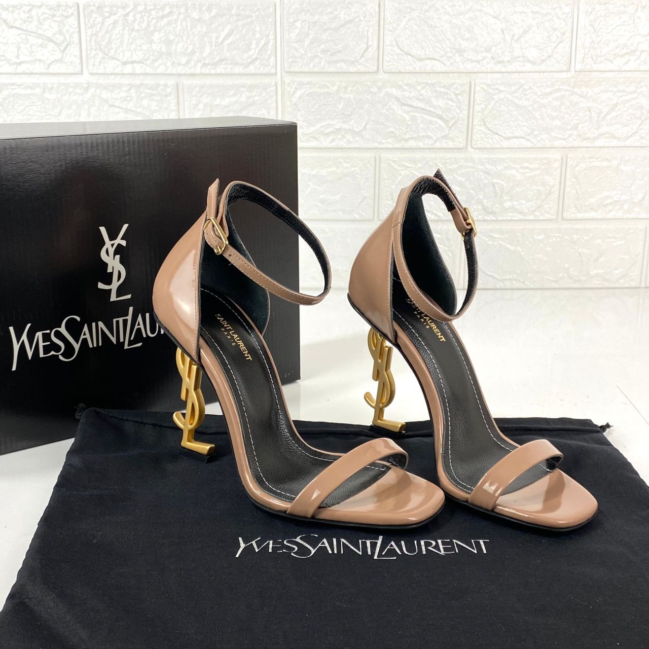 Yves Saint Laurent Opyum Pumps %100 hakiki deri stiletto