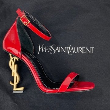 Yves Saint Laurent Opyum Pumps %100 hakiki deri stiletto