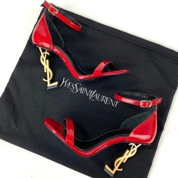 Yves Saint Laurent Opyum Pumps %100 hakiki deri stiletto