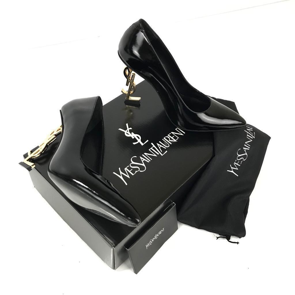 Yves Saint Laurent Opyum Pumps %100 hakiki deri stiletto