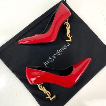 Yves Saint Laurent Opyum Pumps %100 hakiki deri stiletto