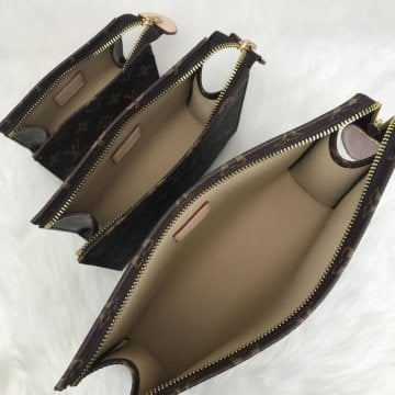 LOUIS VUITTON TOILETRY POUCH %100 hakiki vejital deri