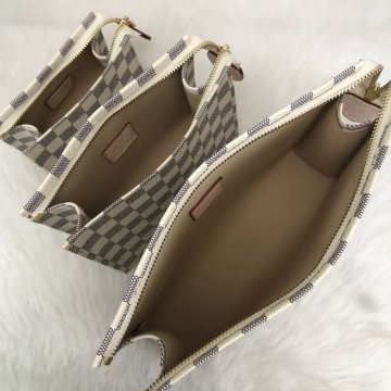 LOUIS VUITTON TOILETRY POUCH %100 hakiki vejital deri
