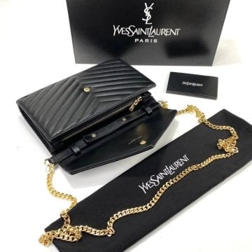 Yves Saint Laurent Quilted Shoulder (YSL) %100 HAKİKİ DERİ