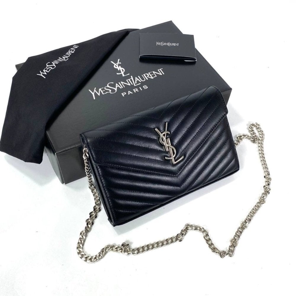 Yves Saint Laurent Quilted Shoulder (YSL) %100 HAKİKİ DERİ
