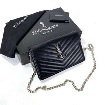 Yves Saint Laurent Quilted Shoulder (YSL) %100 HAKİKİ DERİ