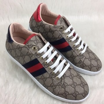 GUCCİ SNEAKERS BAYAN AYAKKABI %HAKİKİ DERİ