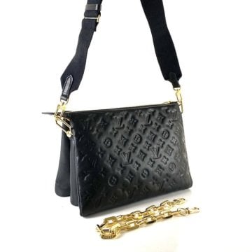 LOUİS VUİTTON COUSSİN MM BAG %100 HAKIKI DERİ SİYAH
