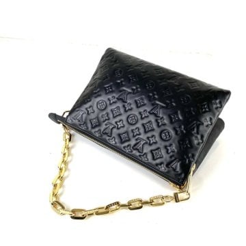 LOUİS VUİTTON COUSSİN MM BAG %100 HAKIKI DERİ SİYAH