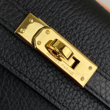 HERMES KELLY LONG WALLET %100 HAKIKİ DERİ SİYAH