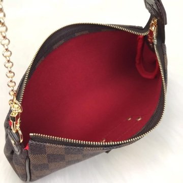 LOUIS VUITTON DAMİER GRAPHİTE EVA CLUTCH %100 hakiki vejital deri