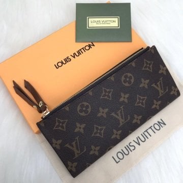 LOUIS VUITTON ADELE %100  HAKIKI DERI CÜZDAN TABA