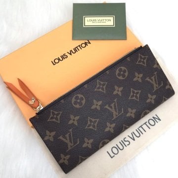 LOUIS VUITTON ADELE %100  HAKIKI DERI CÜZDAN TURUNCU