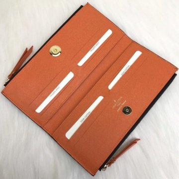 LOUIS VUITTON ADELE %100  HAKIKI DERI CÜZDAN TURUNCU