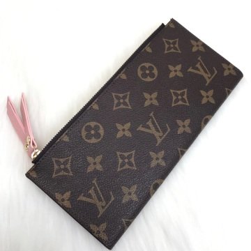 LOUIS VUITTON ADELE %100  HAKIKI DERI CÜZDAN PUDRA