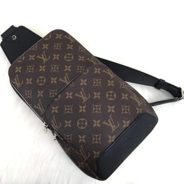 Louis Vuitton Avenue Sling erkek omuz çantası hakiki deri