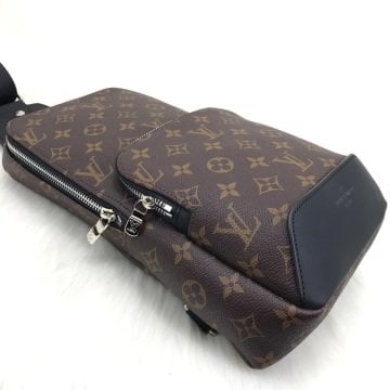 Louis Vuitton Avenue Sling erkek omuz çantası hakiki deri