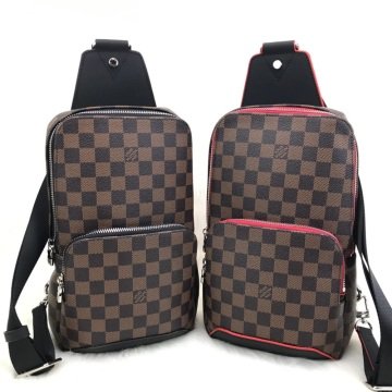Louis Vuitton Avenue Sling erkek omuz çantası hakiki deri