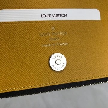 LOUIS VUITTON ADELE %100 HAKIKI DERI CÜZDAN SARI