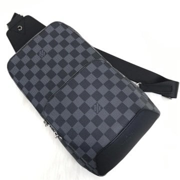 Louis Vuitton Avenue Sling erkek omuz çantası hakiki deri