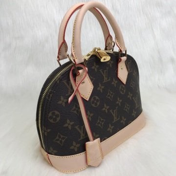 Louis vuitton mini MONOGRAM CANVAS ALMA %100 HAKIKI VEJITAL DERI