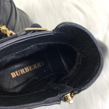 BURBERRY ANKLE %HAKİKİ DERİ BAYAN BOT