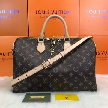 LOUIS VUITTON BANDOULIERE SPEEDY 35 CM VEJITAL DERI MONOGRAM