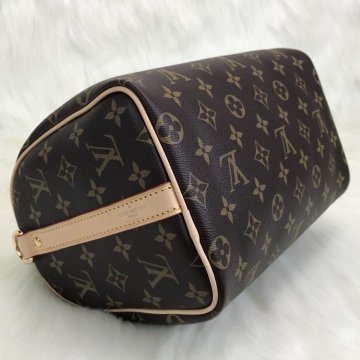 LOUIS VUITTON BANDOULIERE SPEEDY 30 CM VEJITAL DERI MONOGRAM