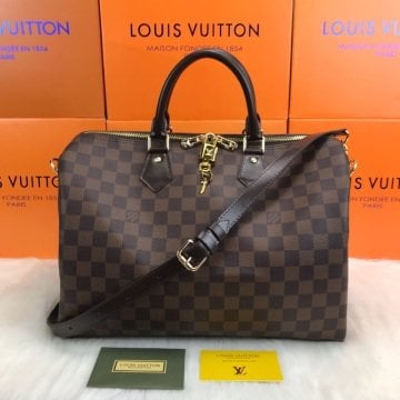 LOUIS VUITTON BANDOULIERE SPEEDY 35 CM VEJITAL DERI DAMİER GRAPHİTE