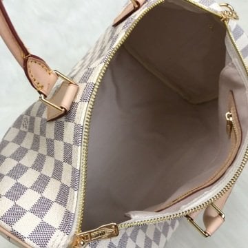 LOUIS VUITTON BANDOULIERE SPEEDY 30 CM VEJITAL DERI DAMİER AZUR